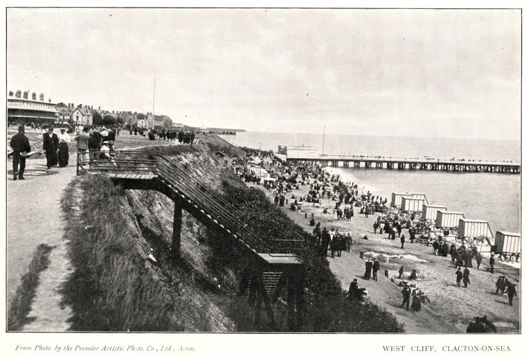 Clacton West Cliff Photographic View Copyright: Sands and Sons 32 Views of Clacton