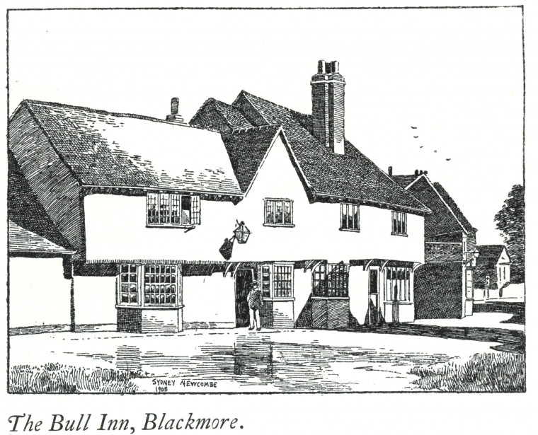 Blackmore The Bull Inn Godman 1905 Copyright: S Newcombe