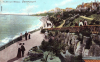 Dovercourt Marine Gardens walkways and artificial cement cliffs