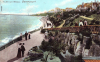 Dovercourt Marine Gardens walkways and artificial cement cliffs 