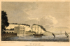 Pufleet Chalk Cliff from Thames coloured print 1807