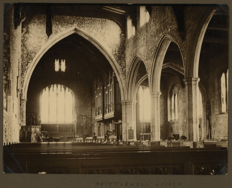 Prittlewell Church Interior 1940s Copyright: Photograph Album