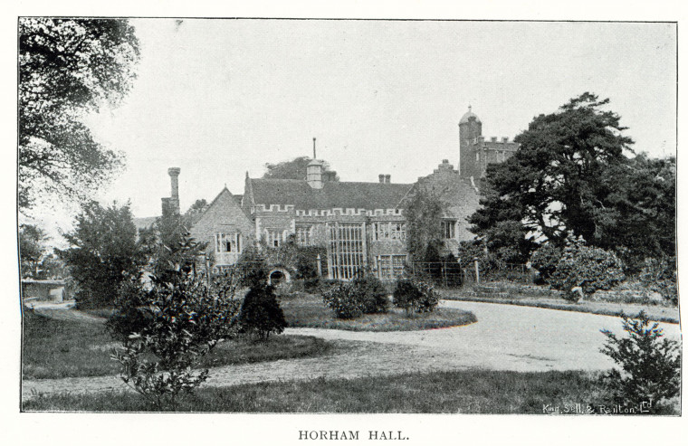 Horham Hall Country Seat 1897 Copyright: William George