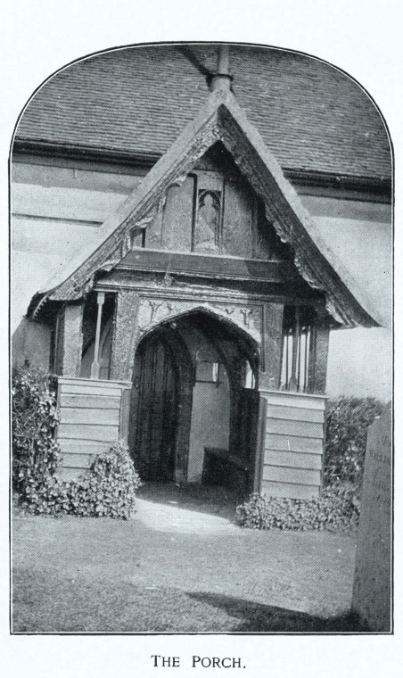 Stock Church Porch 1914 Copyright: William George