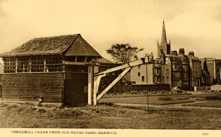 Harwich Treadmill Crane from Old Naval Dockyard Copyright: William George