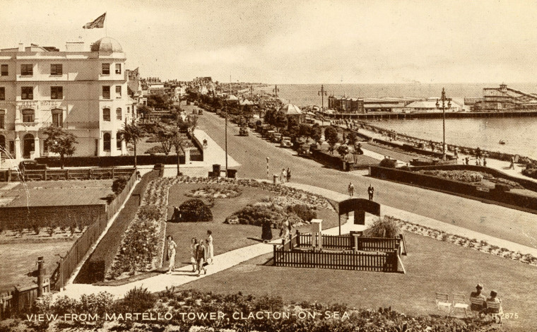 Clacton on Sea View from the Martello Tower Post Card Copyright: William George