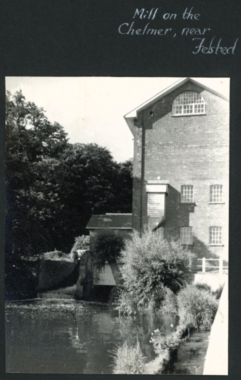 Felsted Water Mill on the Chelmer1955 Photograph Album Copyright: Photograph Album