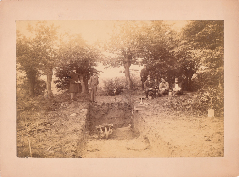 Loughton Camp Excavation Photograph 1882 Copyright: William George