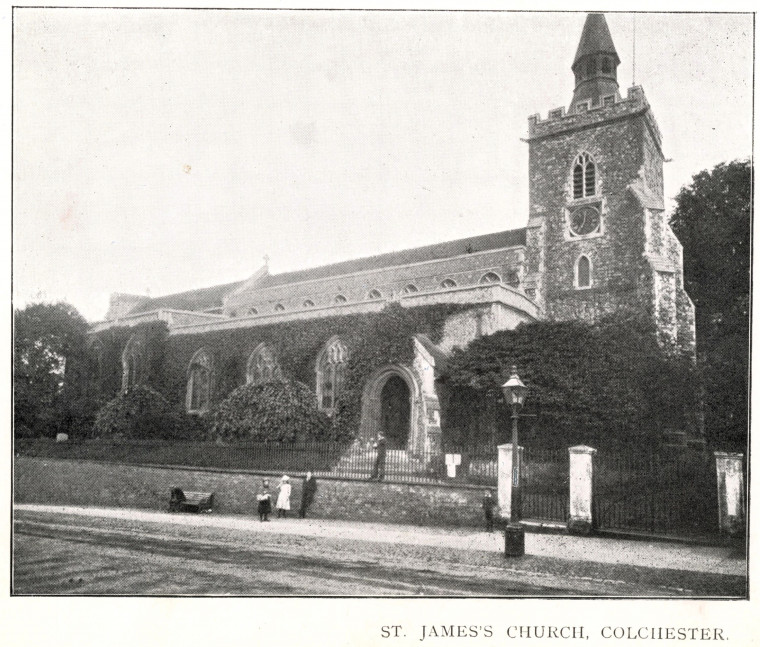 Colchester St James Church photographic view Copyright: Sands and Sons 32 Views of Clacton