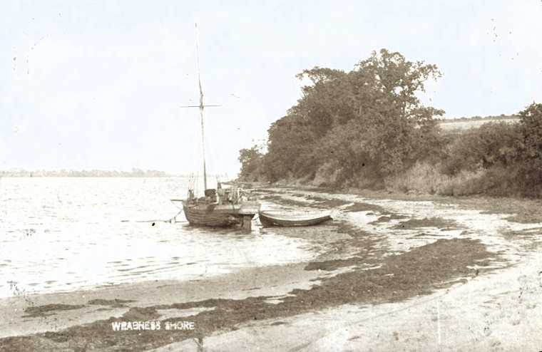 Wrabness Shore Post Card Copyright: William George