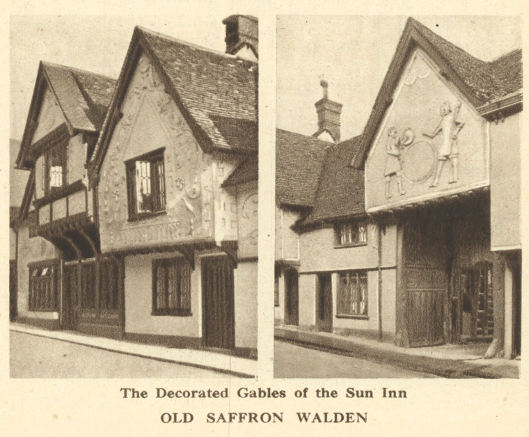 Saffron Walden Sun Inn Arthur Mee 1942 Copyright: Arthur Mee 1942