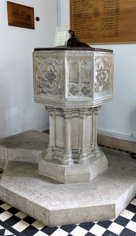 Little Easton church font Copyright: William George