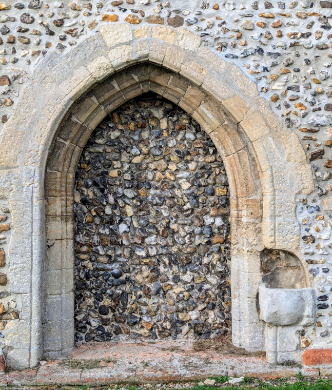 Little Easton church blocked south door Copyright: William George