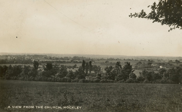 Hockley View from the church Post Card Copyright: William George