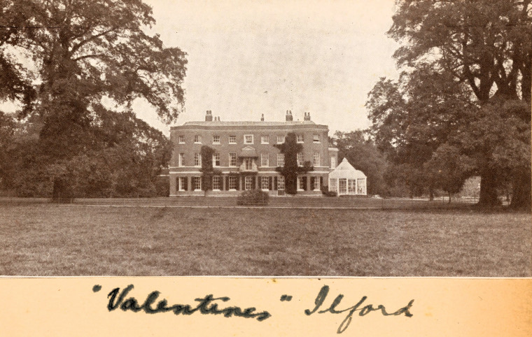 Ilford Valentines Mansion and Conservatory Circa 1900 Copyright: Edden Family Photo Album