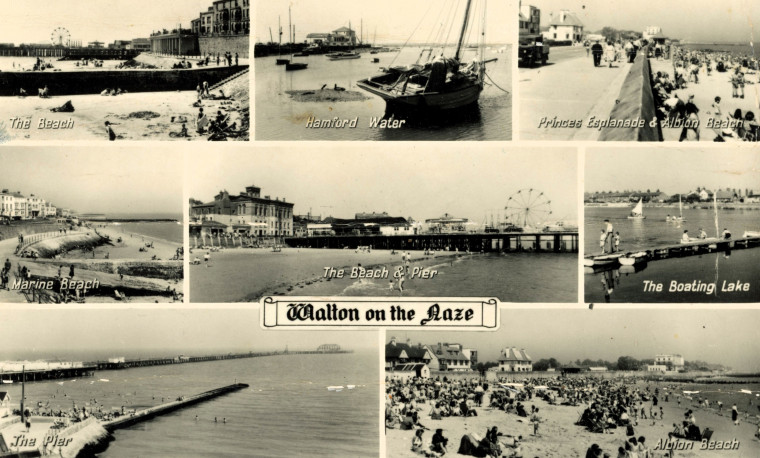 Walton on Naze Multiview with eight black and white images Copyright: William George