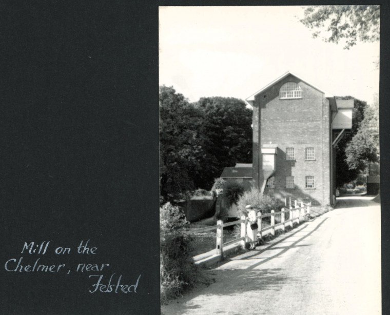 Felsted Water Mill on the Chelmer 2 1955 Photograph Album Copyright: Photograph Album