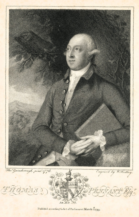 Thomas Pennant 1726 to 1798 Naturalist 1793 Engraving Copyright: Thomas Gainsborough