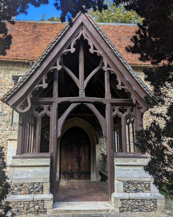 Abbess Roding Church South Porch 17th September 2024 Copyright: William George