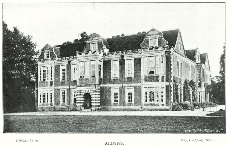 Albyns Stapleford Abbots Country Seat 1897 Copyright: William George