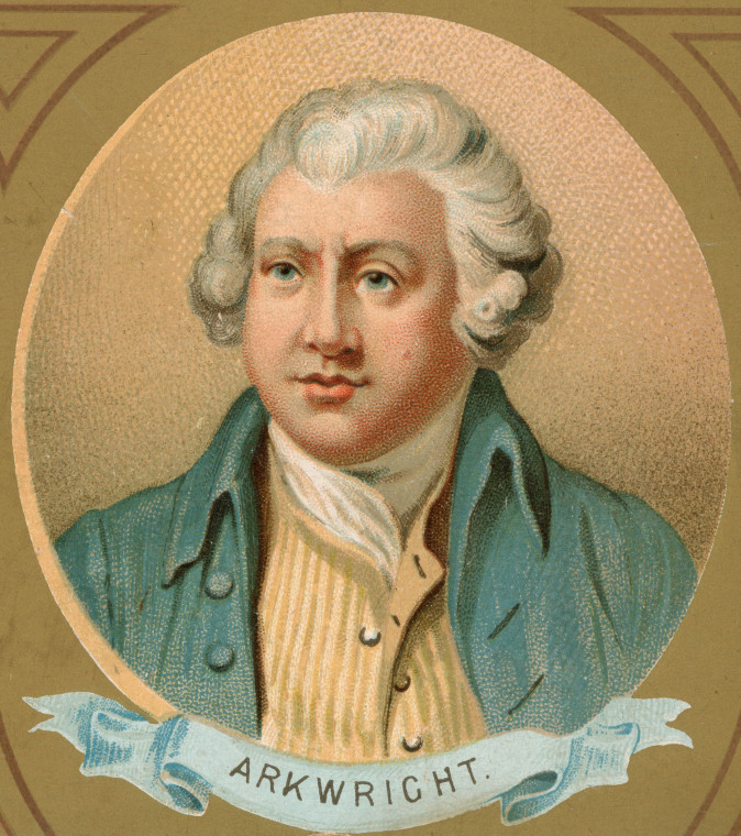 Sir Richard Arkwright 1732 to 1793 Coloured print Copyright: Portrait