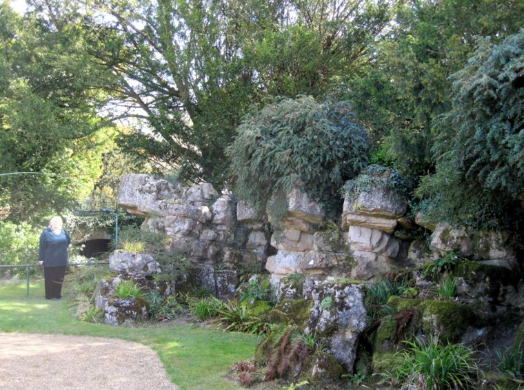 Audley End Gardens Pulhamite artificial cliff 1850s Copyright: William George