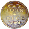 Manor of Frinton John Rice Copperas Token about 1750 obverse 