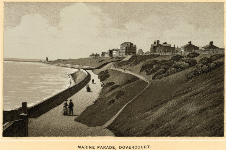 Dovercourt Marine Parade looking southwards circa 1890 Album Copyright: Charles Reynolds and Co Album