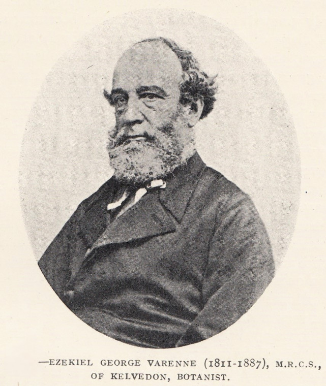 Ezekiel Varenne 1811 to 1887 Botanist Copyright: William George