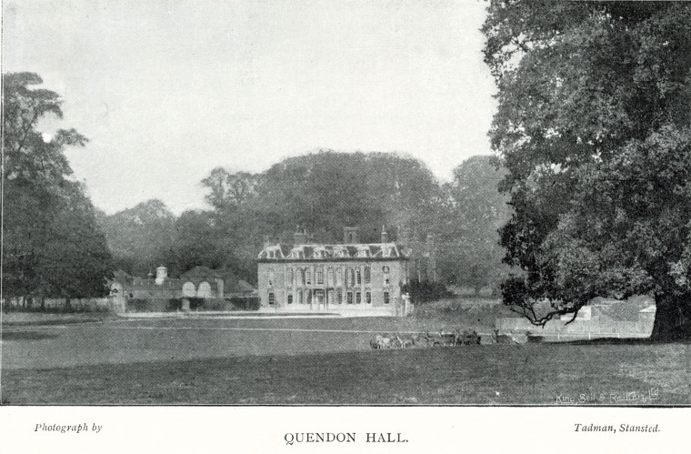 Quendon Hall Country Seat 1897 Copyright: William George