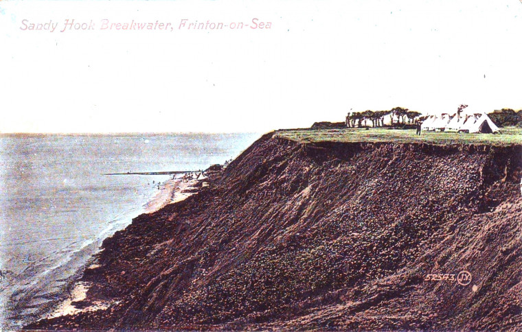 Frinton on Sea Sandy Hook Breakwater Post Card Copyright: William George