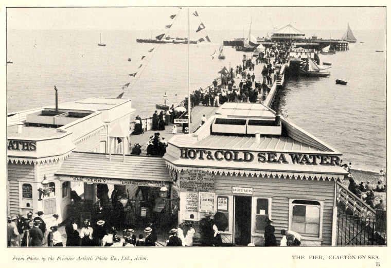 Clacton The Pier photographic view Copyright: Sands and Sons 32 Views of Clacton