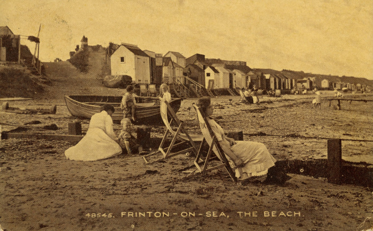 Frinton Beach Post Card Posted 1920 Copyright: Post Card