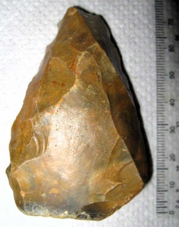 Palaeolithic flake Wrabness Brickearth Copyright: William George