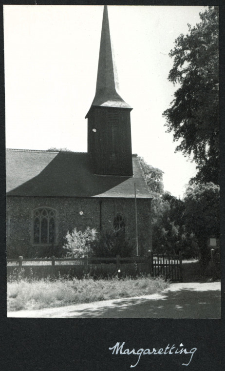 Margaretting Church tower and spire  Photograph Album 1955 Copyright: Photograph Album