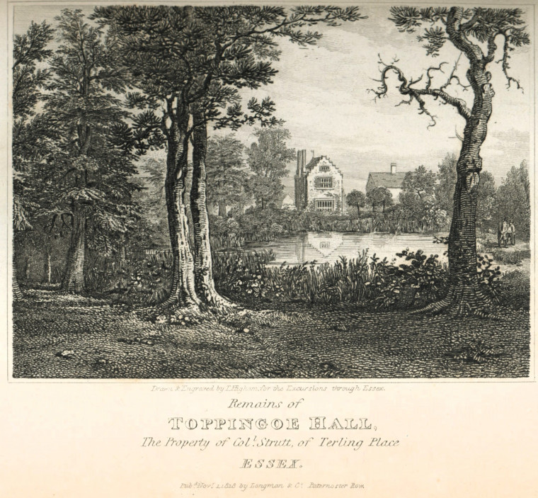 Toppinghoe Hall Essex Excursions 1818 Copyright: T Higham