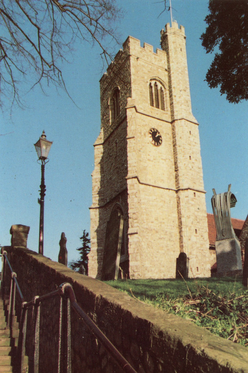 Leigh on Sea St Clement Church West End Post Card Copyright: William George