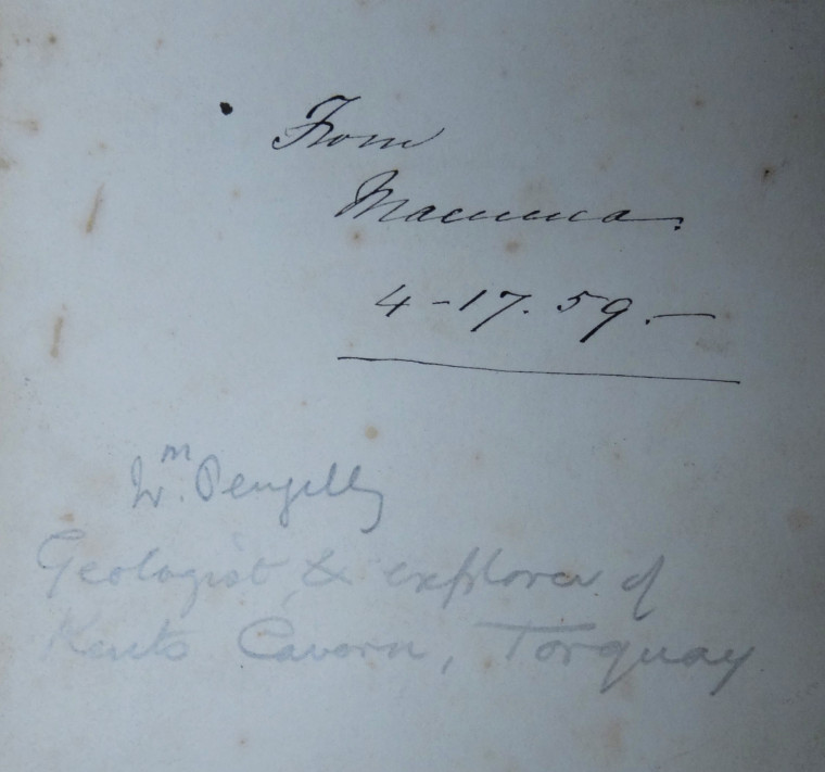 William Pengelly 1812 to 1894 Geologist 1859 reverse Copyright: Essex Field Club