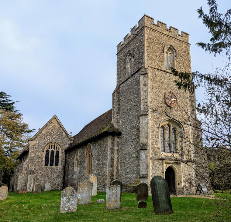 Little Easton church tower from north west Copyright: William George