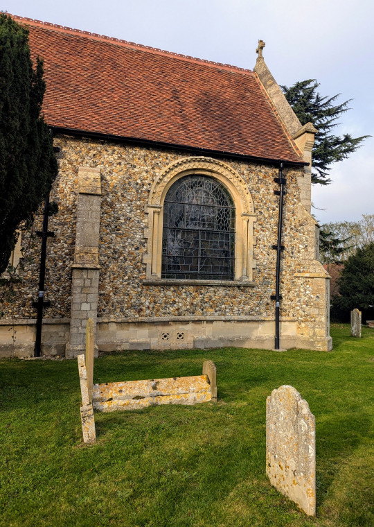 Little Easton church chancel south face Copyright: William George