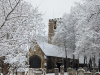 Barking Church St Margaret in the snow 1 