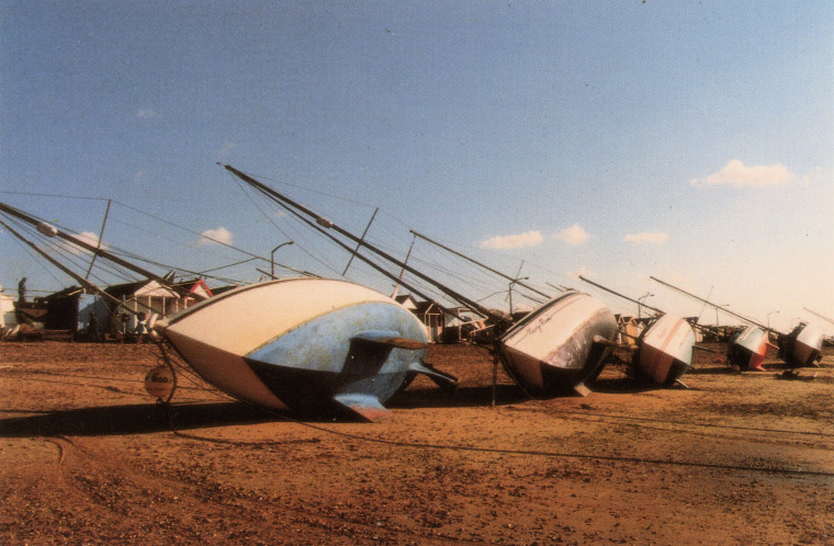 Southend Great Storm 1987 with sailing dinghies Copyright: William George