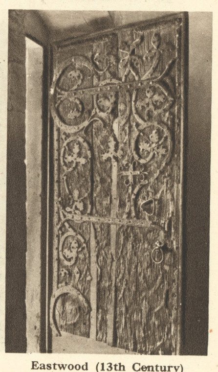 Eastwood Church Door Arthur Mee 1942 Copyright: Arthur Mee 1942