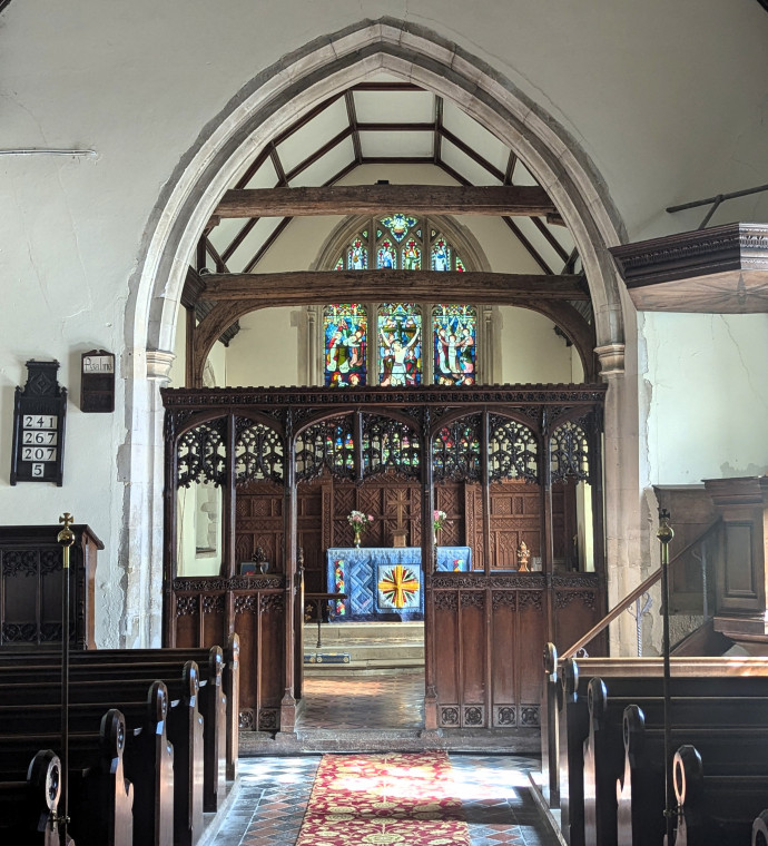 Abbess Roding Church Chancel Arch 17th September 2024 Copyright: William George