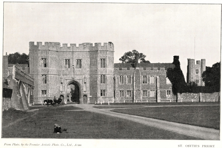 St Osyth Priory Gateway photographic view Copyright: Premier Artistic Photo Co