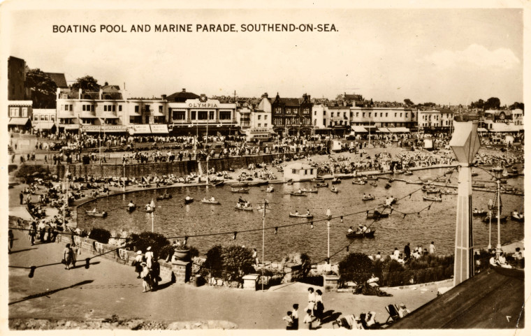Southend Boating Pool and Marine Parade Post Card Copyright: William George