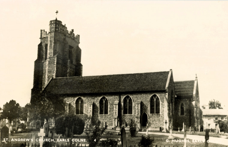 Earls Colne St Andrew Church Post Card Copyright: G Hughes