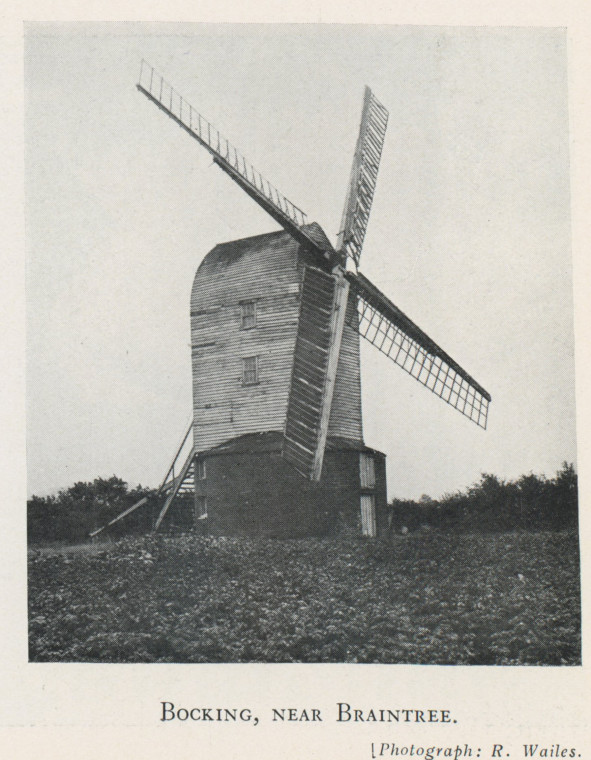 Bocking Windmill near Braintree D Smith 1932 Copyright: R Wailes 1932