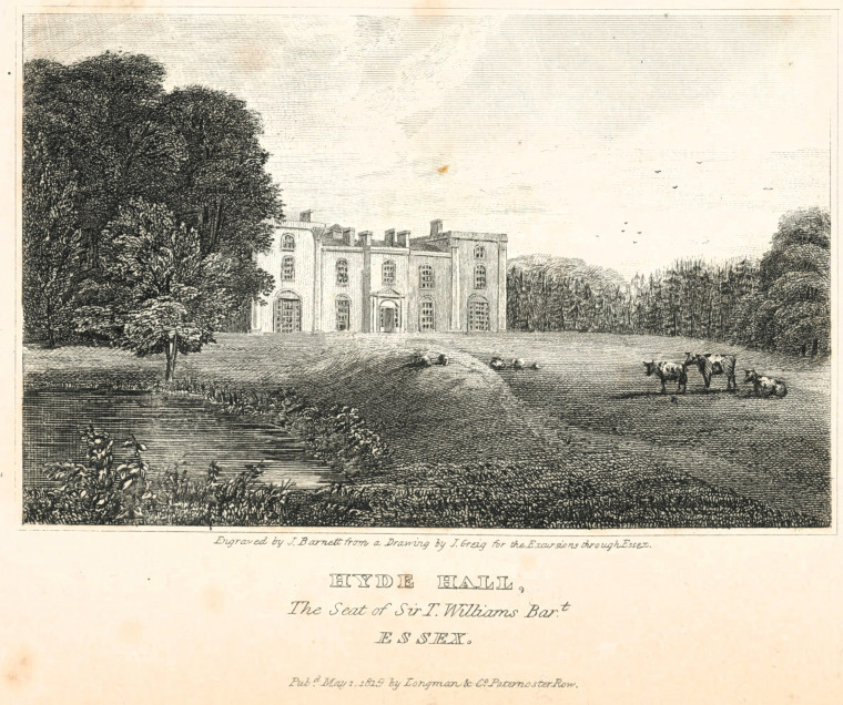 Hyde Hall Chelmsford 1818 Essex Excursions Copyright: J Greig