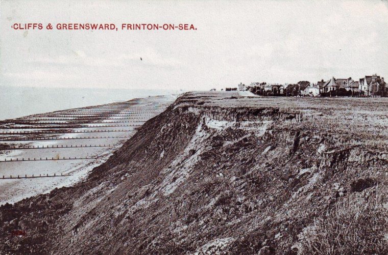 Frinton The Cliffs and Greensward Post Card Copyright: William George